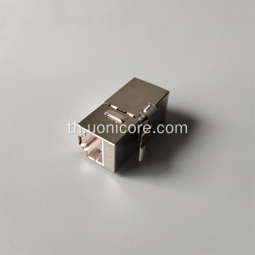 90 องศา CAT6 coupler RJ45 ถึง RJ45 Jack